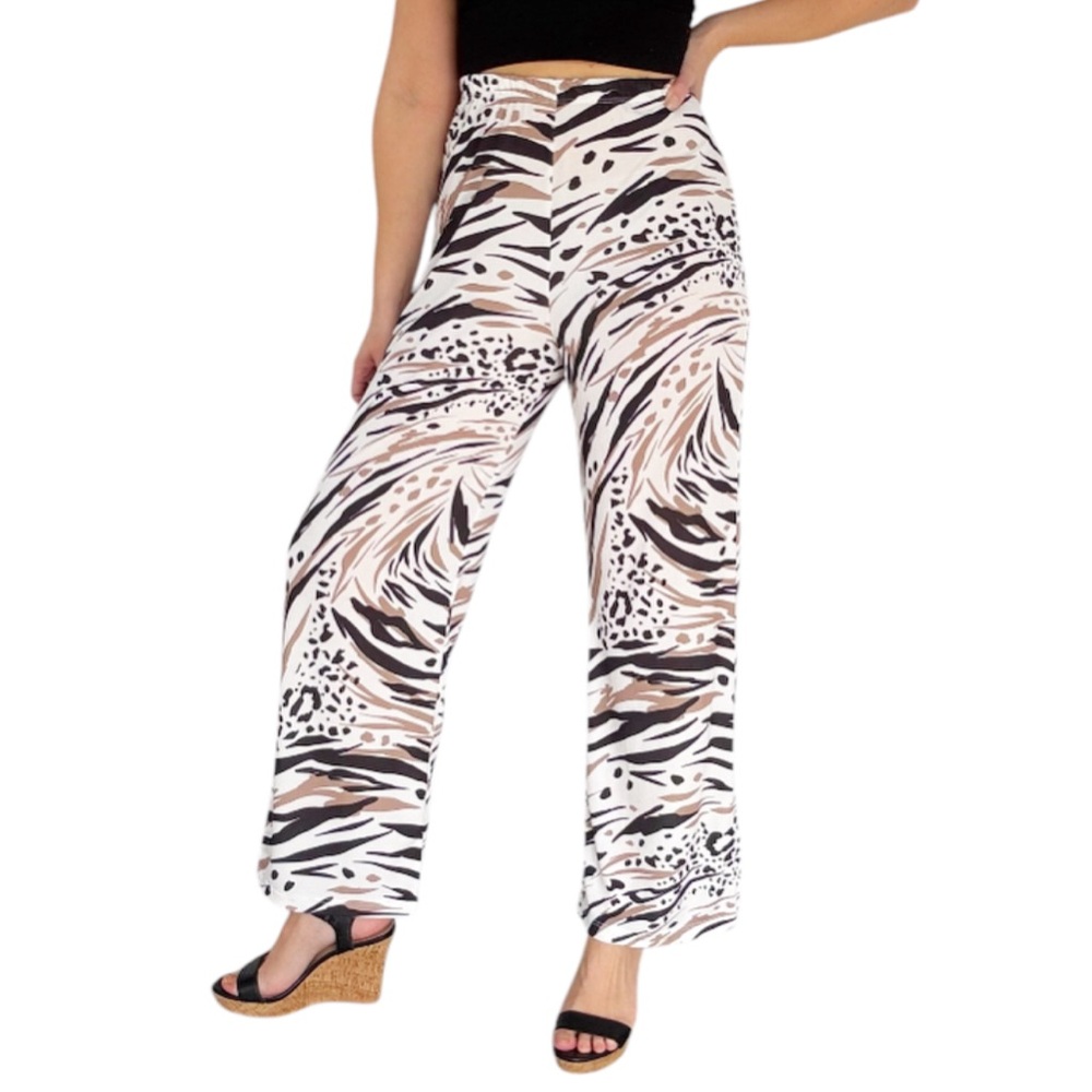 Patchington Black White Zebra Leopard Safari Prin… - image 1